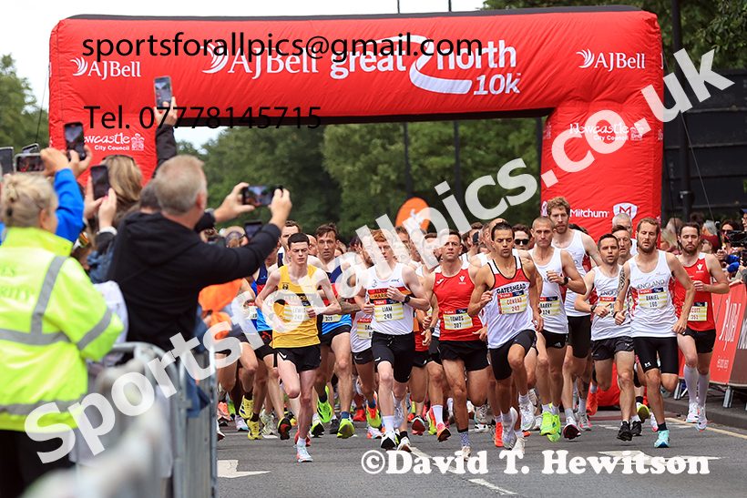 The 2025 AJ Bell Great North 10k, Newcastle. Photo: David T. Hewitson/Sports for All Pics